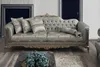 Luxus Stoffsofa Chesterfield Sofagarnitur Dreisitzer Sessel Produktbild-Vorschau 8