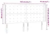 LED Kopfteil Dunkelblau 163x16x118/128 cm Samt Produktbild-Vorschau 6