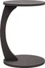 A dark gray C-shaped side table with a round base and top, shown against a white background. Produktbild-Vorschau