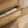 CALICOSY - Commode 6 tiroirs avec façades en rotin naturel Voir les images du produit 3