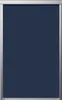 A dark blue roller blind with a silver frame. Produktbild-Vorschau