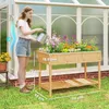 Outsunny Hochbeet 8 Fächer Pflanztisch Blumenkasten Produktbild-Vorschau 3