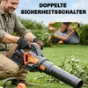 Akku-Laubsauger 20V Kabellos Laubbläser mit 2x4.0Ah Akku & Produktbild-Vorschau 7