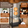 BLACK OAK Kaminholzständer "Antero" mit Kaminbesteck - Set Produktbild-Vorschau 3