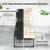 Outsunny Sonnenliege Klappbar Breite Gartenliege mit Produktbild-Vorschau 5