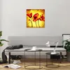 Bilder auf glas - Blumen Schilder Stiel Linien - 50x50cm - Produktbild-Vorschau 6