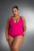 Jednodílné plavky Magic Bodyshaping - FITLINE Pink L Náhled obrázku produktu 4