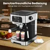 COSTWAY Espressomaschine 20 Bar, 1200W Siebträgermaschine Produktbild-Vorschau 6