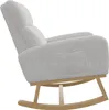 Fauteuil à bascule Fortuna Lai gris clair avec tissu Voir les images du produit 5