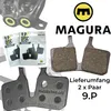 2x Magura MT Original Fahrrad MTB Bremsbeläge 9.P Produktbild-Vorschau 3