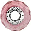 Pandora Wellenförmiges lachsfarbenes Murano-Glas Charm Produktbild-Vorschau 7