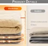 1x Samt Thermovorhang Kälteschutz Beige Thermo Vorhang Produktbild-Vorschau 2