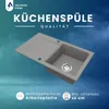 VBChome Granitspüle 76 x 44 cm Grau mit Armatur Produktbild-Vorschau 6