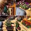 KADAX kvetinový box na europaletu, hnedý 6 kusov, kvetinový Náhľad obrázku produktu 6