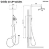 HOMELIVE Regendusche Duschsystem Edelstahl Duscharmatur Produktbild-Vorschau 6