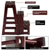 COSTWAY Tritthocker 3 Stufen, Leiterstuhl Trittstuhl Produktbild-Vorschau 4