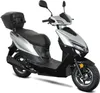 Motorroller Sonic 50 ccm 45 km/h, Euro 5, silber-schwarz, Produktbild-Vorschau 7