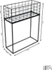 LOFT42 Atlanta Pflanzentisch - schwarz - Metall Produktbild-Vorschau 4