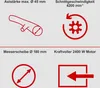Diagrams illustrating the features of a garden shredder. Voir les images du produit
