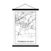 MuchoWow® Textilposter Karte - Offenbach am Main - Karte - Produktbild-Vorschau 1