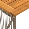 vidaXL Tavolo da esterno grigio e marrone 80 x 40 x 40 cm Anteprima dell’immagine prodotto 9