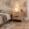 Nachttisch NACO Eiche massiv geölt - Nachtkommode mit 2 Produktbild-Vorschau 4