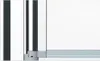 A close-up view of the corner of a shower enclosure, showing the frame and track. Náhled obrázku produktu