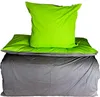 Bettwäsche Baumwolle Uni Wende 135x200 / 80x80 cm Set 2tlg. Produktbild-Vorschau 2