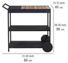 WENKO Servierwagen Miro Black Outdoor Kitchen Produktbild-Vorschau 4