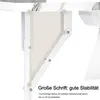 Close-up of the support structure of a foldable manicure table, highlighting its stability. Voir les images du produit