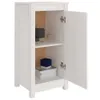 Sideboard Weiß 39x35x80 cm Massivholz Kiefer Produktbild-Vorschau 7