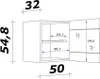 Glashängeschrank Küche - 50 cm breit - Milchglas, Anthrazit Produktbild-Vorschau 6