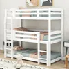 okwish Etagenbett Hochbett 90x200 Dreier-Etagenbett für Produktbild-Vorschau 2