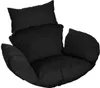 A black cushion set for a hanging chair. Produktbild-Vorschau