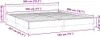 vidaXL Bettgestell ohne Matratze Dunkelgrau 180x200 cm Produktbild-Vorschau 7