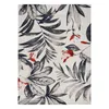 Modern Teppich MUNDO E7181 Blätter Outdoor beige / blau Produktbild-Vorschau 3