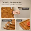 Deleca Schneidebrett Set, 3-teilig, mit Halter, Bambus, Produktbild-Vorschau 4