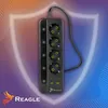 3M prepäťová ochrana 4 zásuvky 2x USB 2x USB-C REAGLE Náhľad obrázku produktu 8