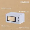SEVERIN MW 7770 Mikrowelle - 700 W, 20 Liter, weiß Vista previa de la imagen del producto 12