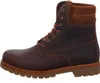 A side view of a brown leather boot. Anteprima dell’immagine prodotto