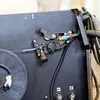 Close-up of a welding wire feeder mechanism on a welding machine. Produktbild-Vorschau