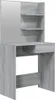 vidaXL Schminktisch mit Spiegel Grau Sonoma 74,5x40x141 cm Produktbild-Vorschau 1