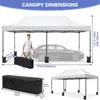 VOWNER Pavillon 3x6m, Faltpavillon wasserdicht stabil, Produktbild-Vorschau 2