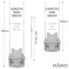 MAMOI Kinderschaukel mit Sicherheitsgurt, höhenverstellbar Produktbild-Vorschau 3