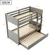 Letto a castello Flieks 90x200 cm con letto estraibile Anteprima dell’immagine prodotto 4