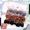 Set di 18 elastici per capelli in raso, elastici per Anteprima dell’immagine prodotto 7