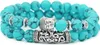 2-teiliges Armband mit Buddha Kopf, Naturstein, Damen Produktbild-Vorschau 1