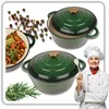 Hage Gusseisen-Topf emailliert 24 cm 4 l, Flaschengrün Produktbild-Vorschau 7