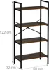 Relaxdays Bücherregal, Industrial, 4 Fächer, HxBxT: 122 x Produktbild-Vorschau 4