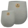 Vyveo - Blumentopf Amari - Grau - Set van 2 Produktbild-Vorschau 1